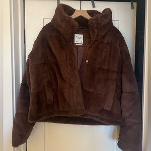 Abercrombie Faux Fur Puffer Jacket